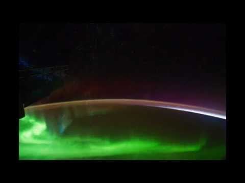 View of Earth from Space Station, night, 18/09/2011 (Aurora)