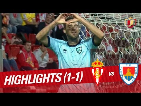 Highlights Sporting de Gijón vs CD Numancia (1-1)