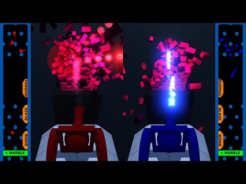 The Gold Battle - Marble Race in Unity & Algodoo