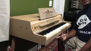 Video thumbnail for Kris Nicholson Test driving a Vintage Wurlitzer 145 Electric piano by KMNKeyboardVault
