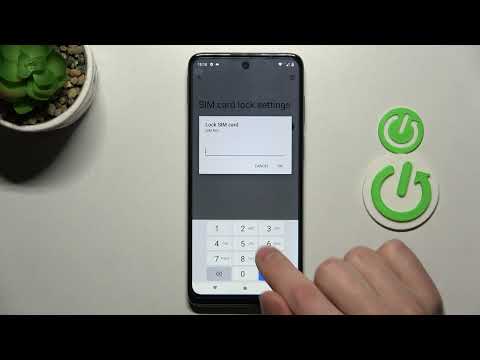 How to Lock the SIM Card with a PIN Code on MOTOROLA Moto G22 // Enabling SIM Lock