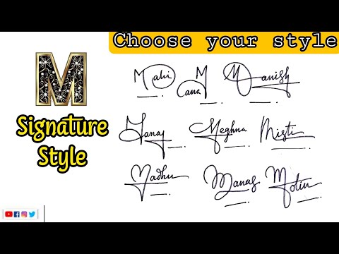 M Signature tips | How to make M Signature | 