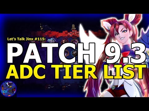 Patch 9.3 Rundown ADC Tier List - New ADC Starter Builds? (League Of Legends) | Let's Talk Jinx #115