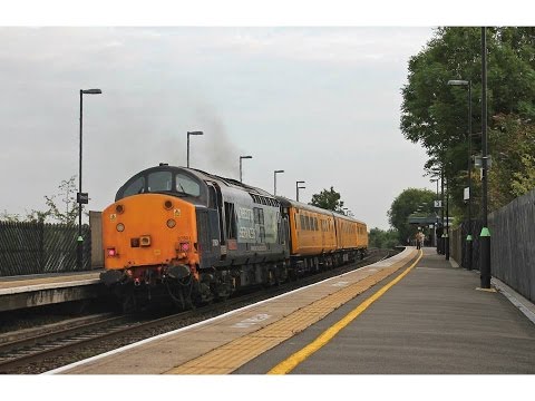 9701 & DRS 37601 thrashing past Tamworth on 3Z08 Derby RTC to Exeter Riverside 17/8/2015