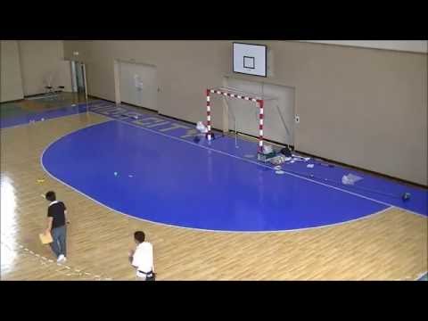 屋内用スポーツコート　施工動画