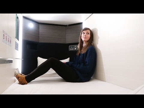 東京の女子だけのカプセルホテルに泊まる! (Staying in Tokyo's Girls-Only Capsule Hotel!)