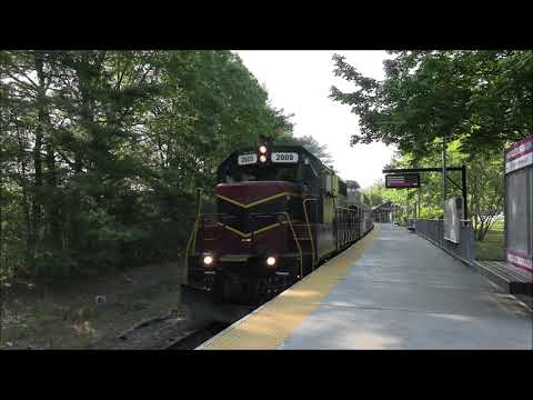 Mass Coastal pulls new MBTA Rotems through Middleboro - 6/1/2023
