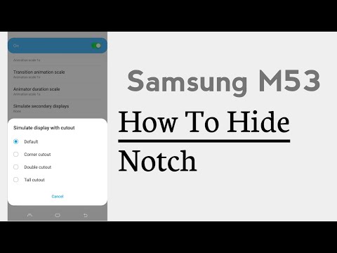 Samsung M53 How To Hide Notch Display Cutout Setup