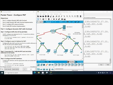 6.6.7 Packet Tracer - Configure PAT