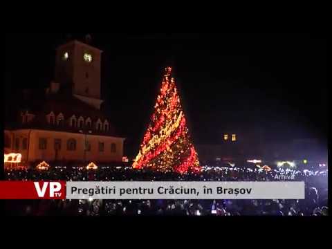 Pregătiri pentru Crăciun, în Brașov