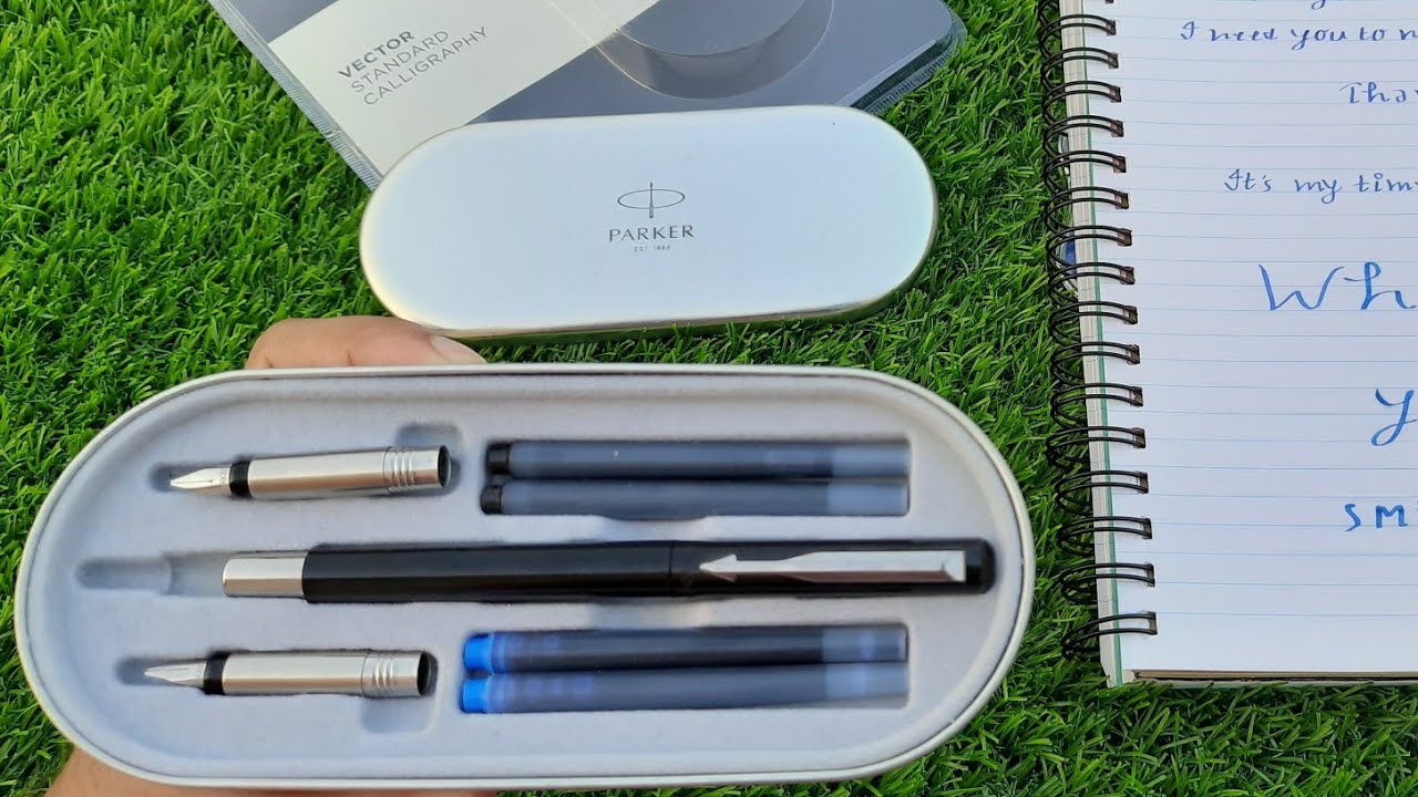 Best Calligraphy Fountain Pen Set | PARKER Vector Standard Calligraphy CT Fountain Pen
