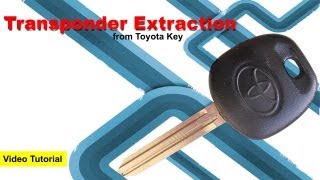 Extract Transponder Sensor from Toyota Key
