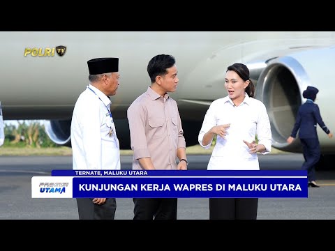 WAPRES GIBRAN RAKABUMING RAKA TIBA DI MALUKU UTARA DALAM RANGKA KUNJUNGAN KERJA