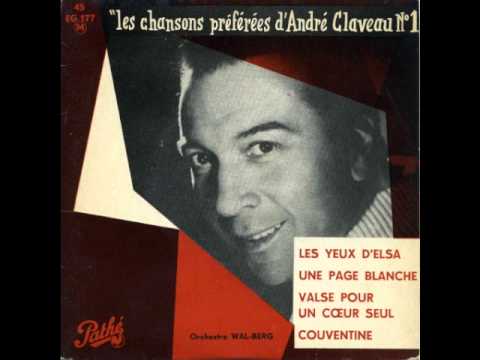 André Claveau, "les yeux d'Elsa (Aragon, Ferrat, Vandair)