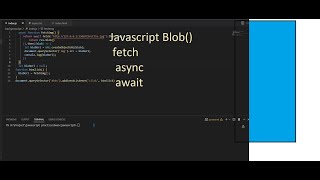 Javascript Blob for image source