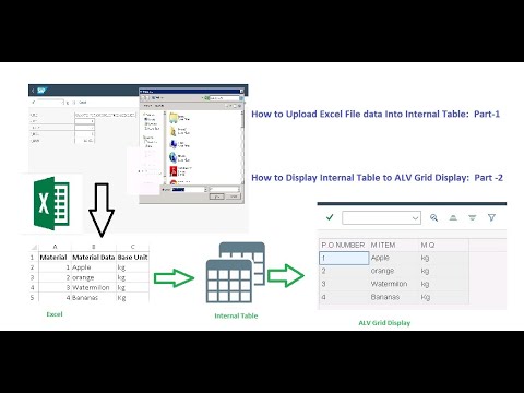 How to Upload Excel File data Into Internal Table   and ALV Grid Display