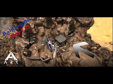 DAY 2 RAID?!? 3 Man PvP Servers - Ark: Survival Evolved MTS