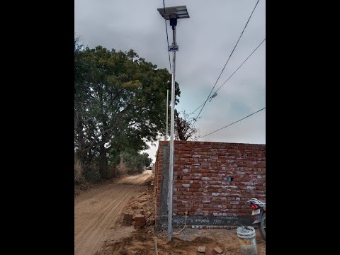 AgriVijay - Solarization of Villages Project by Solar Street Lights for JSW | Rewari | Haryana_SSL39