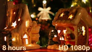 ✰ 8 HOURS ✰ CHRISTMAS PIANO and FIREPLACE SOUNDS ♫ ✰ Christmas Music Instrumental ♫