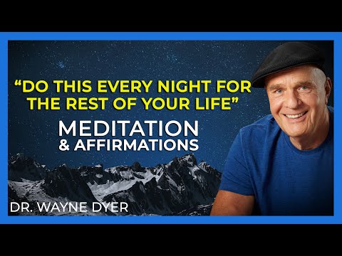 Wayne Dyer Meditation and Affirmations - 5 Minutes For Sleep - Relaxing Music