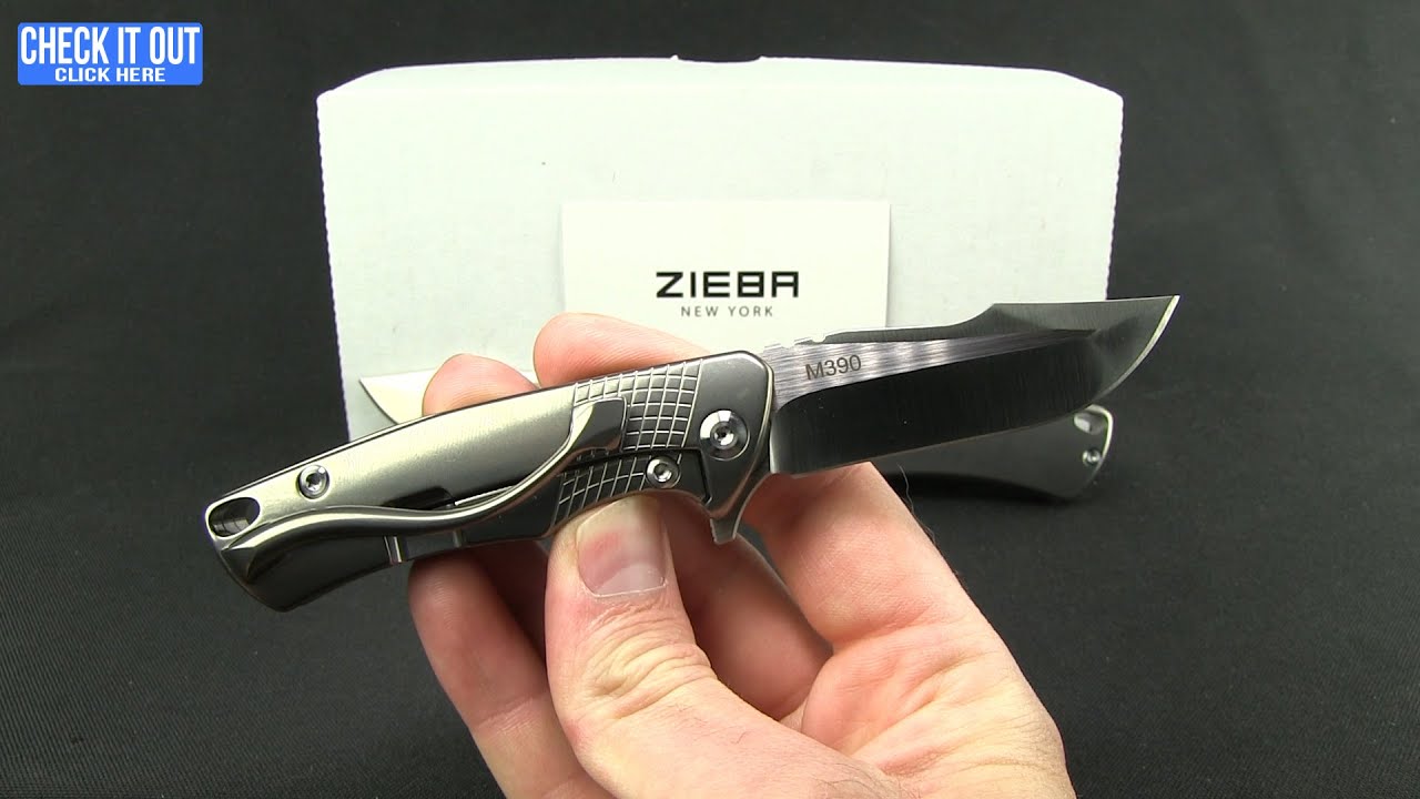 Zieba Knives S2 Frame Lock Knife Titanium (3.5" Satin)