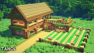 ⚒️ Minecraft : How To Build a Survival Starter Oak House_[마인크래프트 건축 : 야생 서바이벌 참나무 집  만들기]