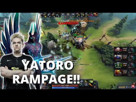 Yatoro Terrorblade Rampage and Tipped - Dota 2 7.30e