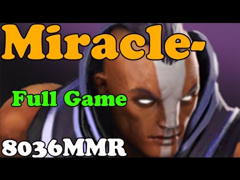 Dota 2 - Miracle 8036 MMR TOP 1 MMR EU Plays Anti-Mage - FULL GAME - Ranked Gameplay
