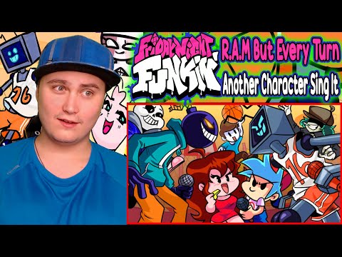 "R.A.M" But Every Turn Another Character Sing It - Friday Night Funkin Animation | Reaction