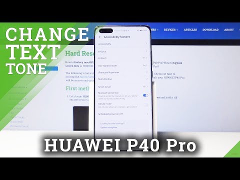 How to Set High Contrast Text in Huawei P40 Pro – Personalize Screen Settings