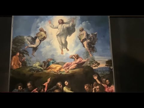 4K Raphael Painting Transfiguration at the Vatican Museum - Rome Italy - ECTV