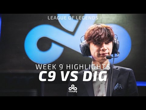 Cloud9 LoL - LCS Week 9 | Cloud9 vs Dignitas Highlights (2017)