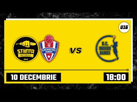 LIVE 🏀 CN U16M Știința Slam București - ACS ID Ingerii Baniei Craiova