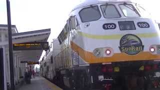 preview picture of video 'SunRail Arriving at DeBary Station'