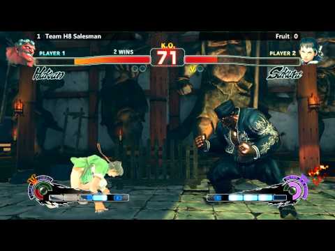 USF4 @ NLBC #130 - Fruit (Sakura) vs Team H8 Salesman (Hakan) [720p/60fps]