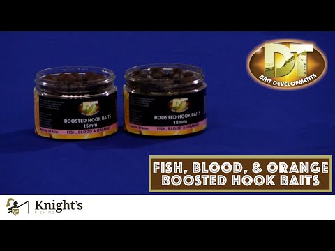 DT Baits Fish, Blood & Orange Boosted Hook Baits