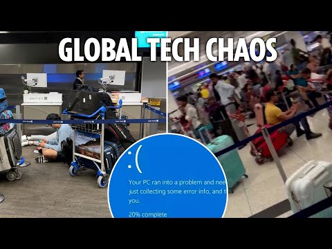 Microsoft MELTDOWN causes global chaos as IT crashes hitting travel, shopping, health & banks
