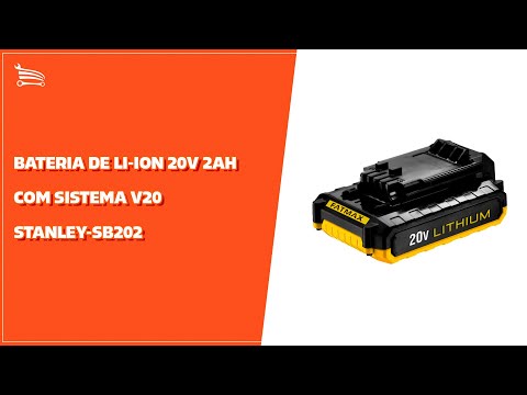 Bateria Íon de Lítio 20V 2Ah STANLEY-SB202 - Video