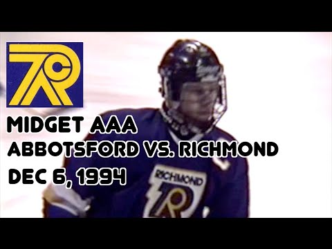 Dec. 6, 1994 - Midget AAA Hockey - Richmond vs Abbotsford - M.S.A. Arena, Abbotsford