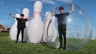 EPIC HUMAN BOWLING!