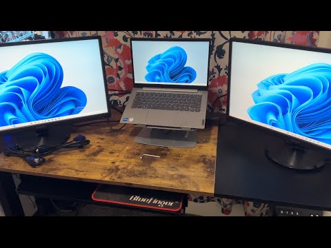 ASUS VA249HE Monitor Home Office Setup