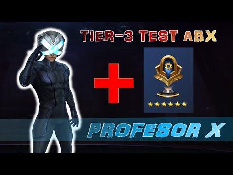 MARVEL FUTURE FIGHT PROFESOR X T-3 PRUEBA CON CTP JUSTICIERO TEST EN ABX Y BATALLA DE ESCUADRONES