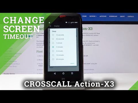 How to Change Sleep Time in CROSSCALL Action-X3 - Screen Timeout Settings
