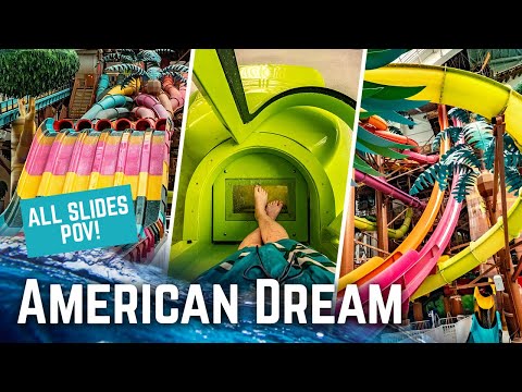 DreamWorks Water Park - All Waterslides POV | America's Largest Indoor Waterpark