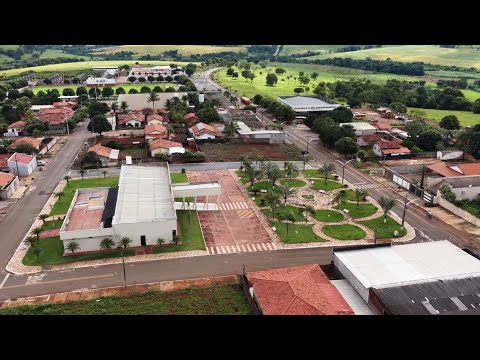 PALESTINA DE GOIÁS, PROJETO VISÃO AÉREA - VISTA GERAL DA CIDADE.