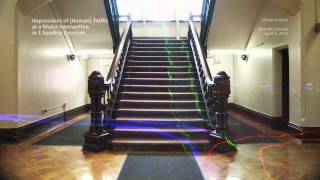 Impressions of (Human) Traffic at a Major Intersection in 1 Spadina Crescent