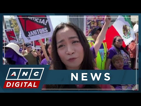 Filipino Americans join Int'l Workers Day demonstration in Los Angeles ANC