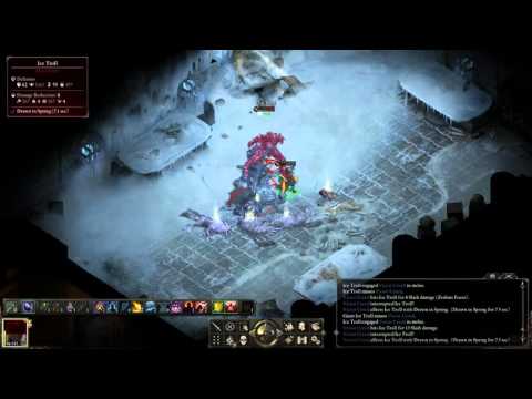 Pillars Of Eternity Solo Potd Playthrough part 124 - A giant Ice Troll