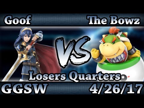 GGSW 30 - Goof (Lucina) Vs. The Bowz (Bowser Jr) Smash Wii U Losers Quarters - Smash 4