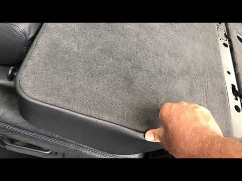 How to Meredes ML500 ML320 Fold rear seats flat for cargo or sleeping in the truck